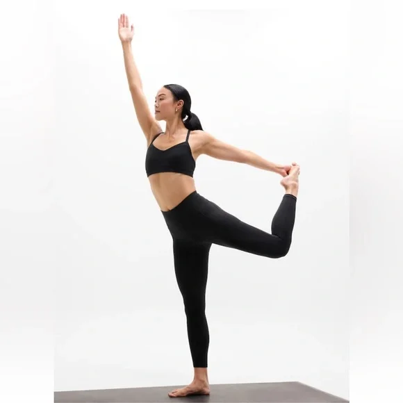 Athleta Salutation Stash 7/8 High Rise Tight Leggings Black Medium - Picture 4 of 11